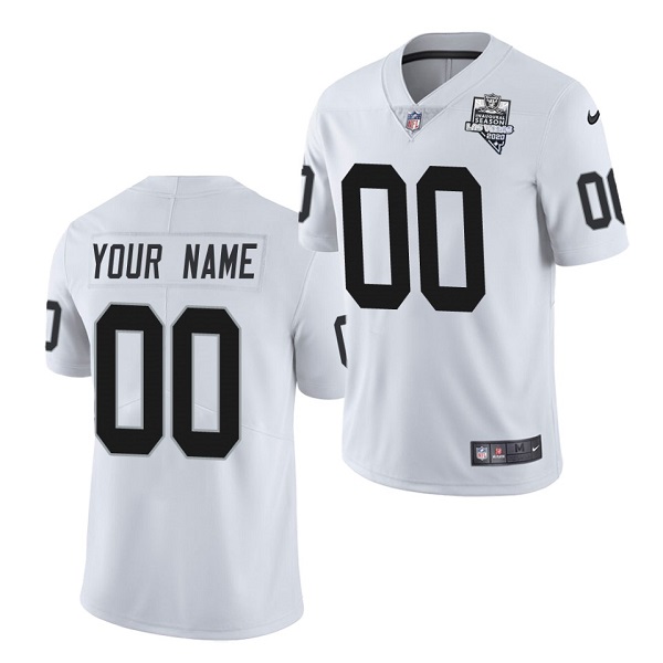 Men's Las Vegas Raiders ACTIVE PLAYER Custom 2020 White Inaugural Season Vapor Limited Stitched Jersey